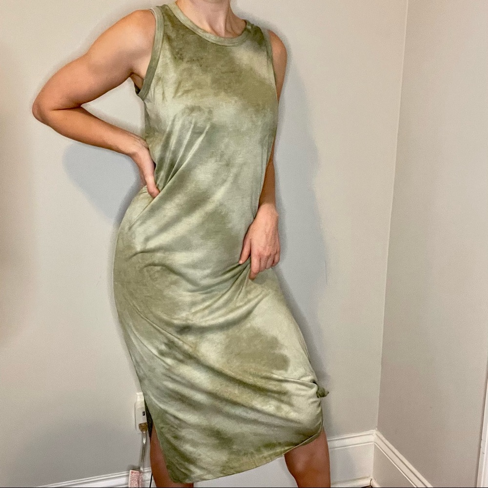 Casual Tie Dye Maxi Dress